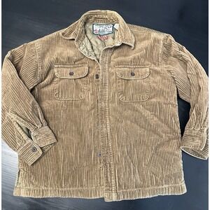 Vintage Gap Boys Outdoor Classic Quilted Lined Corduroy Brown Jacket* Size 6/7